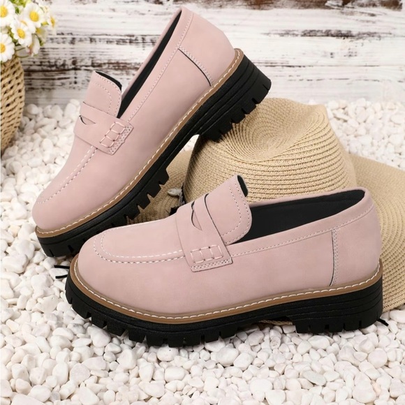Shoes - Elegant Pink Loafers for Women